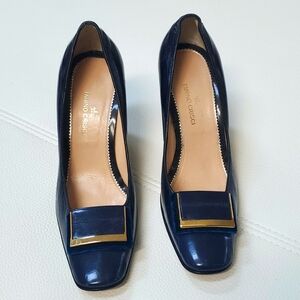 Tanino Crisci Blue Leather Shoes